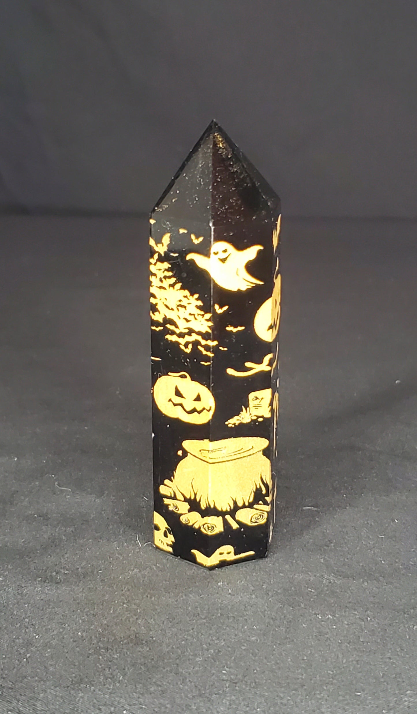 Black Obsidian Halloween Towers