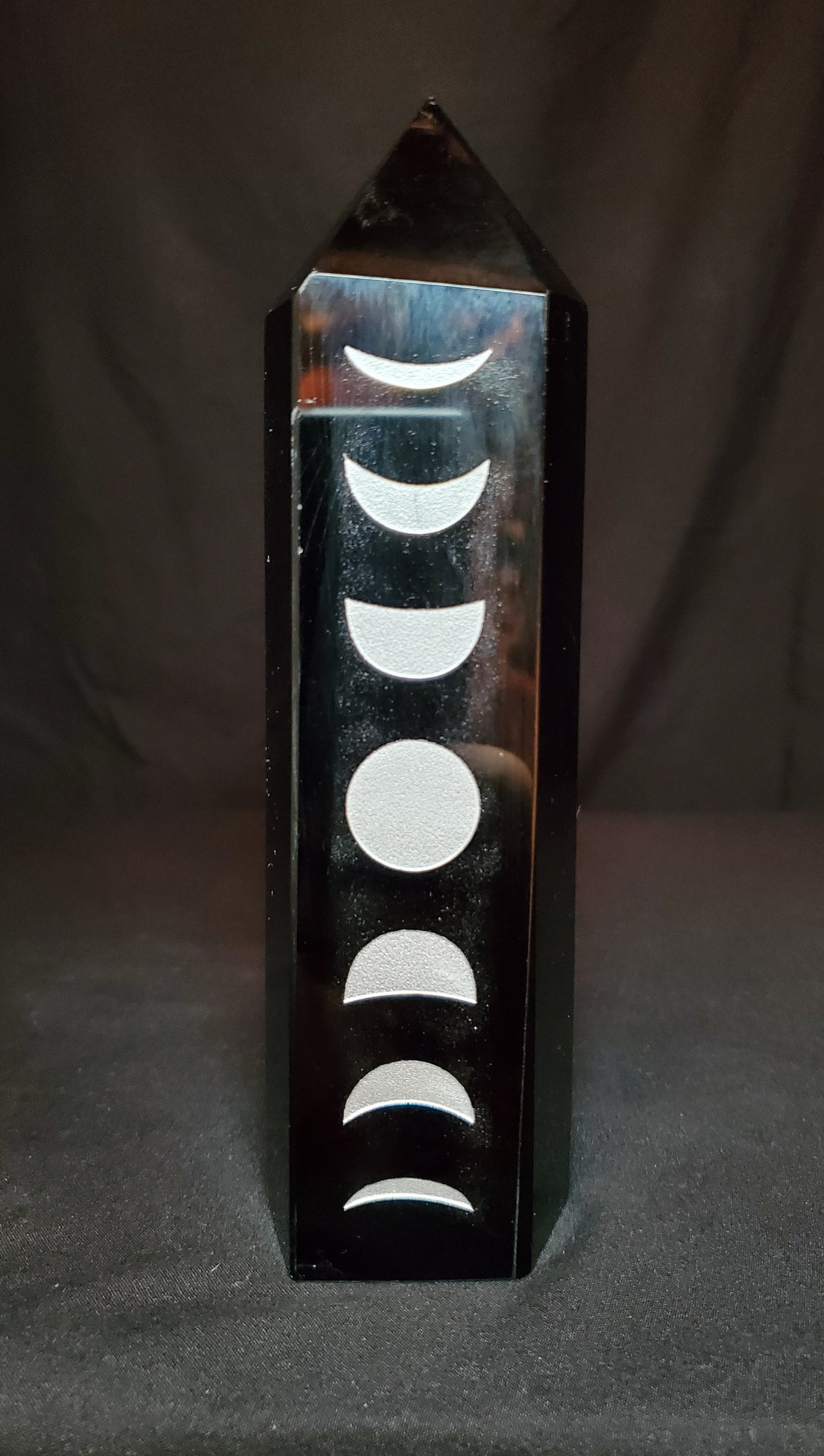 Black Obsidian Moon Phases Tower