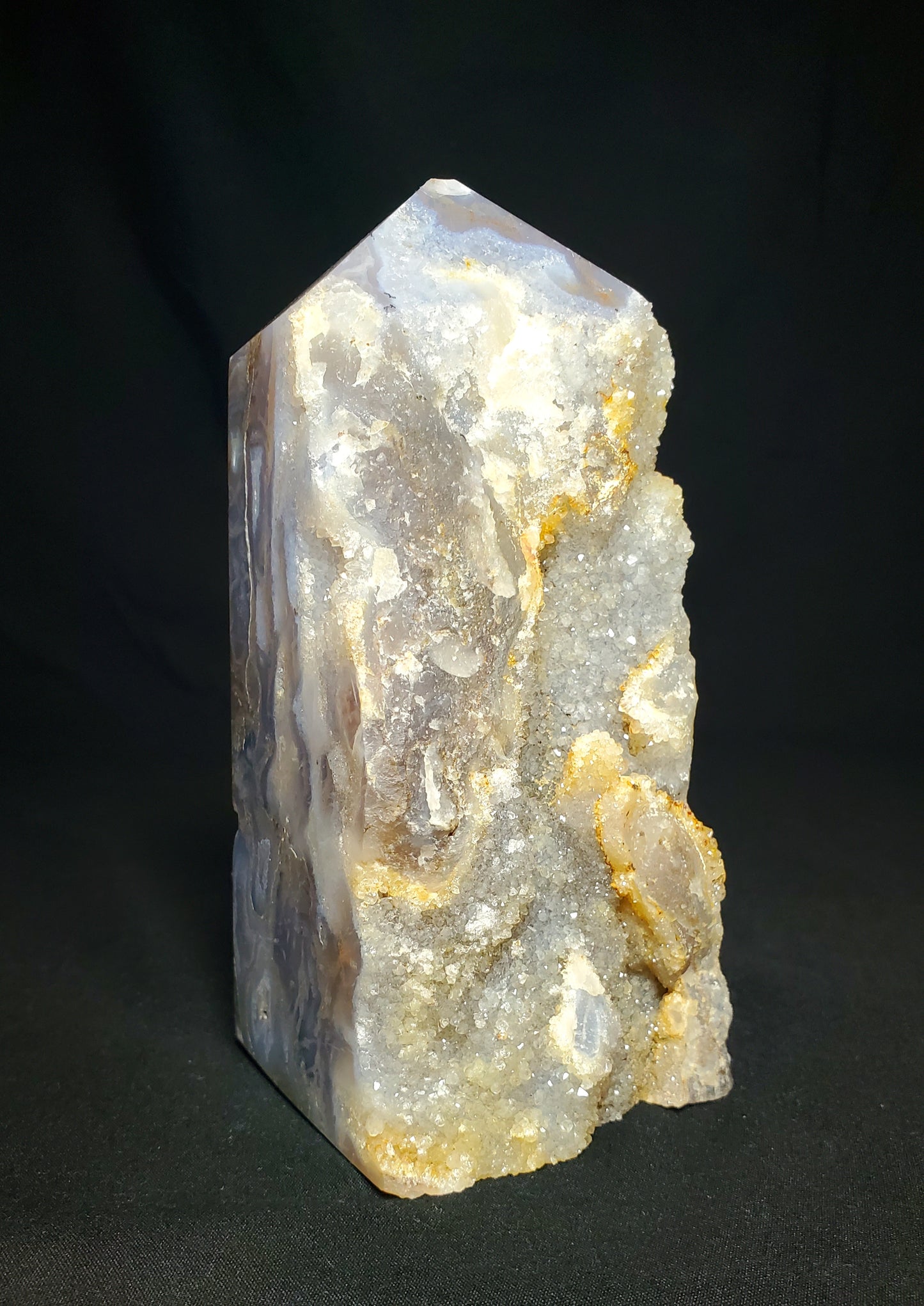 Druzy Agate Tower