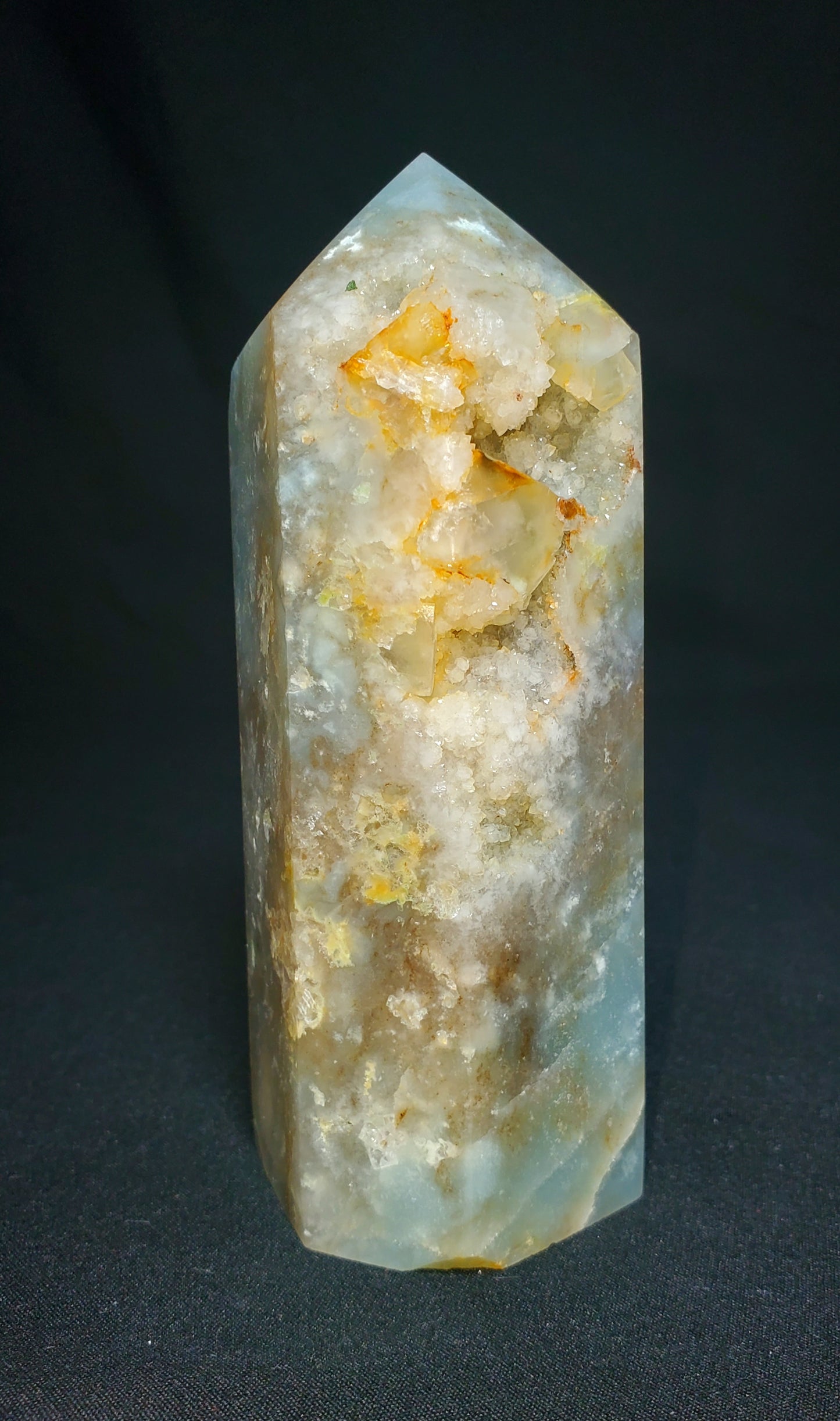 Druzy Caribbean Calcite Tower