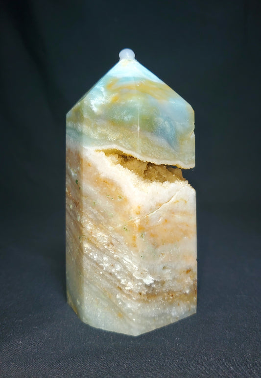 Druzy Caribbean Calcite Tower