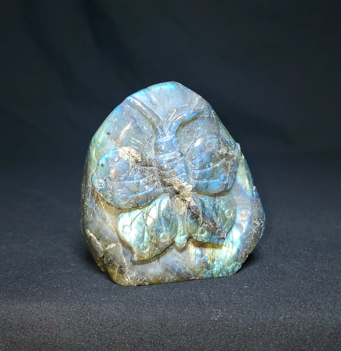 Labradorite Butterfly Carving #