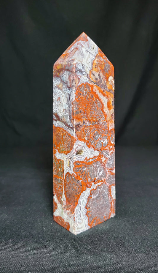 Mexican Crazy Lace Agate Tower