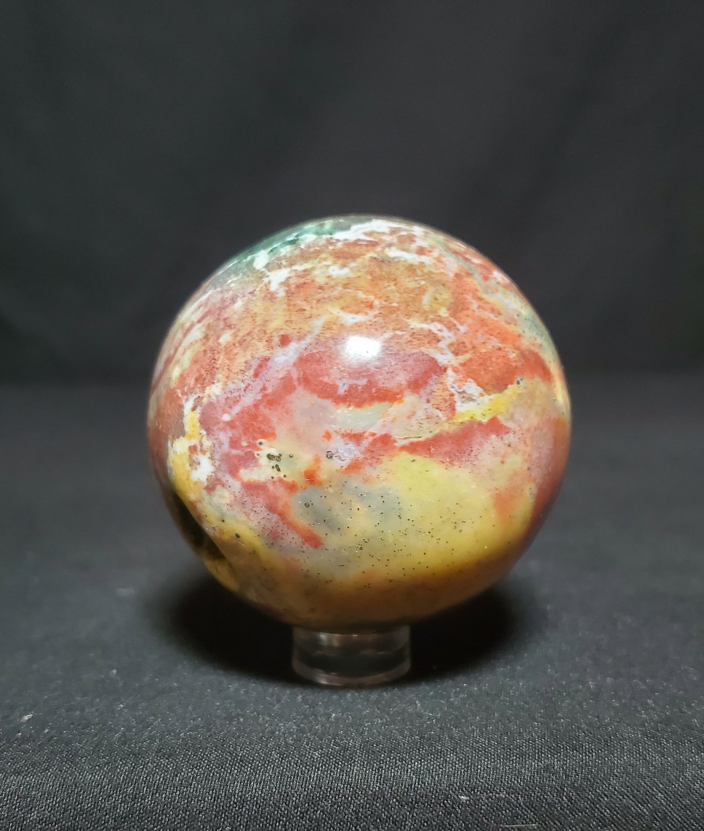 Druzy Ocean Jasper Sphere