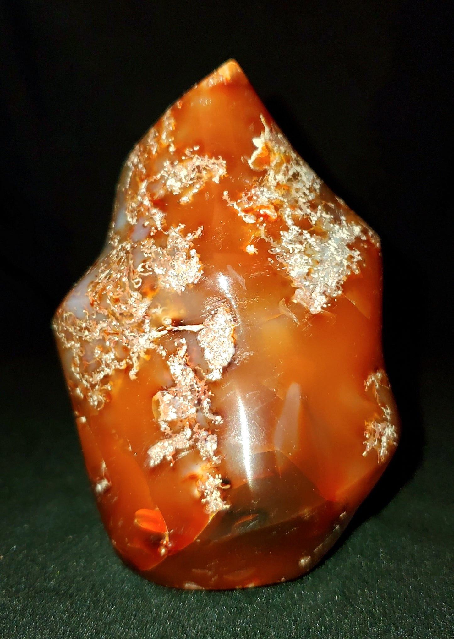 Carnelian Flame Carving